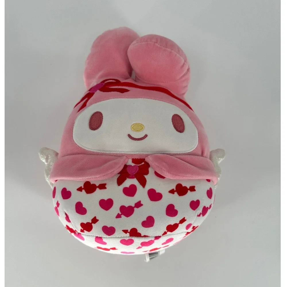 Sanrio My‎ Melody Squishmallows Plush Pink Hearts Cupid Wings Valentine Toy